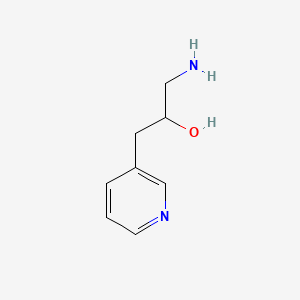 molecular formula C8H12N2O B599159 1-Amino-3-(pyridin-3-yl)propan-2-ol CAS No. 1226016-52-9