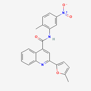 2-(5-methyl-2-furyl)-N-(2-methyl-5-nitrophenyl)-4-quinolinecarboxamide