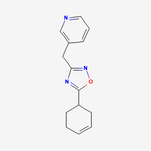 molecular formula C14H15N3O B5991653 3-{[5-(3-cyclohexen-1-yl)-1,2,4-oxadiazol-3-yl]methyl}pyridine trifluoroacetate 