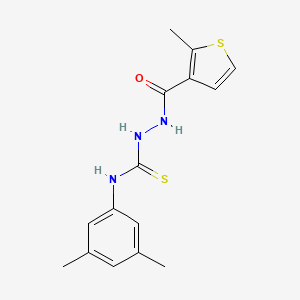 N-(3,5-dimethylphenyl)-2-[(2-methyl-3-thienyl)carbonyl]hydrazinecarbothioamide