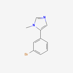 molecular formula C10H9BrN2 B599170 5-(3-Bromophenyl)-1-methylimidazole CAS No. 1218910-50-9