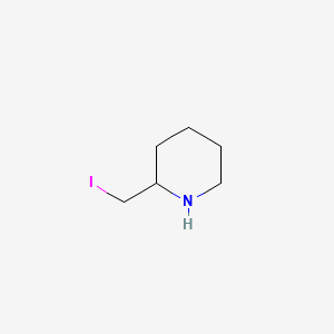 molecular formula C6H12IN B599177 2-(Iodomethyl)piperidine CAS No. 1289384-98-0