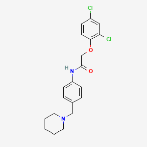 2-(2,4-dichlorophenoxy)-N-[4-(1-piperidinylmethyl)phenyl]acetamide