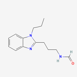 molecular formula C14H19N3O B5991775 N-[3-(1-propylbenzimidazol-2-yl)propyl]formamide 