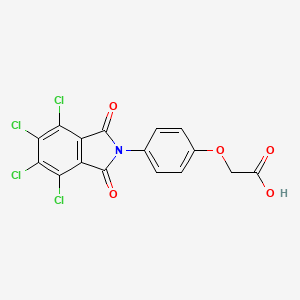 2-[4-(4,5,6,7-Tetrachloro-1,3-dioxoisoindol-2-yl)phenoxy]acetic acid