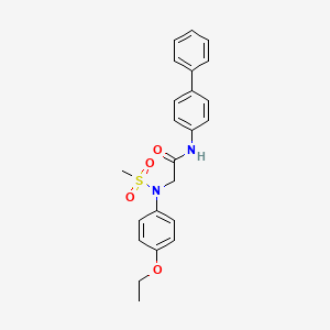 N~1~-4-biphenylyl-N~2~-(4-ethoxyphenyl)-N~2~-(methylsulfonyl)glycinamide