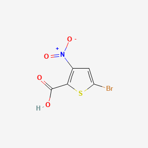 molecular formula C5H2BrNO4S B599185 5-Bromo-3-nitrothiophene-2-carboxylic acid CAS No. 101079-64-5