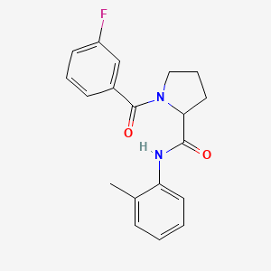 1-(3-fluorobenzoyl)-N-(2-methylphenyl)prolinamide