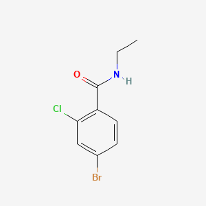 molecular formula C9H9BrClNO B599190 N-Ethyl 4-bromo-2-chlorobenzamide CAS No. 1342639-11-5