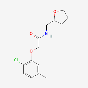 2-(2-CHLORO-5-METHYLPHENOXY)-N-[(OXOLAN-2-YL)METHYL]ACETAMIDE