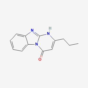 molecular formula C13H13N3O B5991922 2-propylpyrimido[1,2-a]benzimidazol-4(1H)-one 