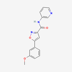 5-(3-methoxyphenyl)-N-3-pyridinyl-3-isoxazolecarboxamide