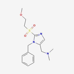 ({1-benzyl-2-[(2-methoxyethyl)sulfonyl]-1H-imidazol-5-yl}methyl)dimethylamine