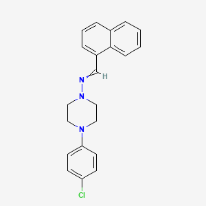 4-(4-chlorophenyl)-N-(1-naphthylmethylene)-1-piperazinamine