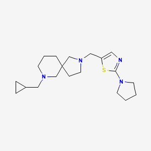 5-[[9-(Cyclopropylmethyl)-2,9-diazaspiro[4.5]decan-2-yl]methyl]-2-pyrrolidin-1-yl-1,3-thiazole