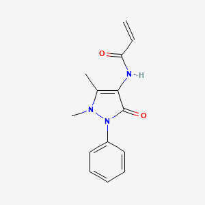 B599211 N-(1,5-Dimethyl-3-oxo-2-phenyl-2,3-dihydro-1H-pyrazol-4-yl)acrylamide CAS No. 19854-87-6