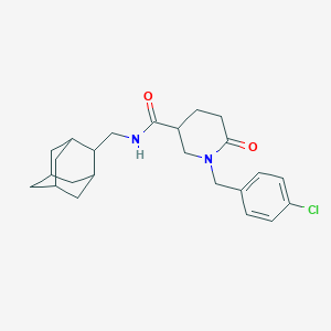 N-(2-adamantylmethyl)-1-(4-chlorobenzyl)-6-oxo-3-piperidinecarboxamide