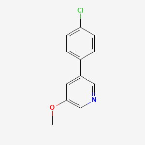 molecular formula C12H10ClNO B599215 3-(4-氯苯基)-5-甲氧基吡啶 CAS No. 1373232-71-3