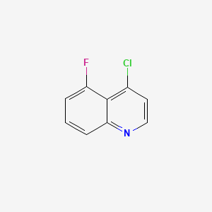 molecular formula C9H5ClFN B599216 4-氯-5-氟喹啉 CAS No. 1229037-03-9
