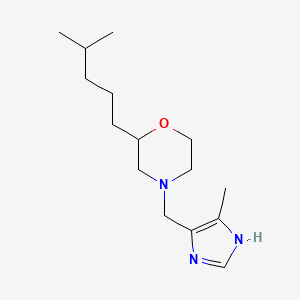 4-[(4-methyl-1H-imidazol-5-yl)methyl]-2-(4-methylpentyl)morpholine