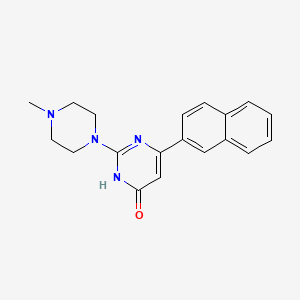 2-(4-methylpiperazin-1-yl)-6-(naphthalen-2-yl)pyrimidin-4(3H)-one