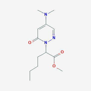 molecular formula C13H21N3O3 B5992244 methyl 2-[4-(dimethylamino)-6-oxo-1(6H)-pyridazinyl]hexanoate 