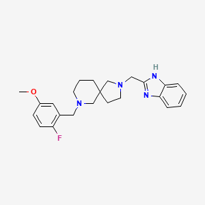 2-(1H-benzimidazol-2-ylmethyl)-7-(2-fluoro-5-methoxybenzyl)-2,7-diazaspiro[4.5]decane