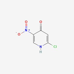 molecular formula C5H3ClN2O3 B599229 2-氯-5-硝基吡啶-4-醇 CAS No. 1211386-69-4