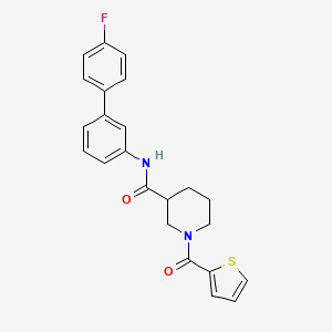 molecular formula C23H21FN2O2S B5992305 N-(4'-fluoro-3-biphenylyl)-1-(2-thienylcarbonyl)-3-piperidinecarboxamide 