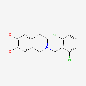 molecular formula C18H19Cl2NO2 B5992332 2-(2,6-dichlorobenzyl)-6,7-dimethoxy-1,2,3,4-tetrahydroisoquinoline 