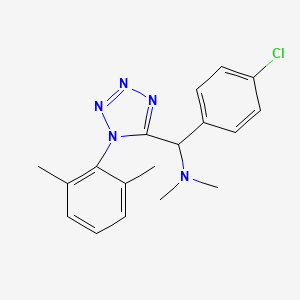 1-(4-chlorophenyl)-1-[1-(2,6-dimethylphenyl)-1H-tetrazol-5-yl]-N,N-dimethylmethanamine