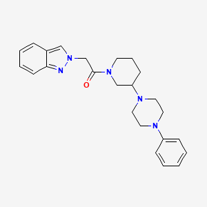 molecular formula C24H29N5O B5992359 2-{2-oxo-2-[3-(4-phenyl-1-piperazinyl)-1-piperidinyl]ethyl}-2H-indazole 