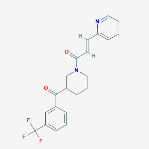 {1-[(2E)-3-(2-pyridinyl)-2-propenoyl]-3-piperidinyl}[3-(trifluoromethyl)phenyl]methanone