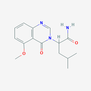 2-(5-methoxy-4-oxoquinazolin-3(4H)-yl)-4-methylpentanamide