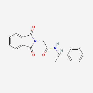 2-(1,3-dioxo-1,3-dihydro-2H-isoindol-2-yl)-N-(1-phenylethyl)acetamide