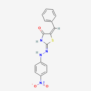 5-benzylidene-1,3-thiazolidine-2,4-dione 2-[(4-nitrophenyl)hydrazone]