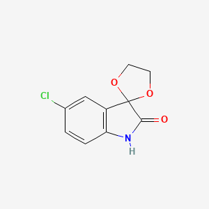 molecular formula C10H8ClNO3 B5992472 5'-chlorospiro[1,3-dioxolane-2,3'-indol]-2'(1'H)-one 