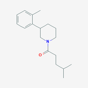 1-(4-methylpentanoyl)-3-(2-methylphenyl)piperidine