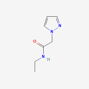 molecular formula C7H11N3O B599255 N-Ethyl-2-(1-pyrazolyl)acetamide CAS No. 1205076-85-2