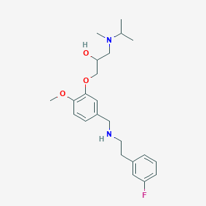 1-[5-({[2-(3-fluorophenyl)ethyl]amino}methyl)-2-methoxyphenoxy]-3-[isopropyl(methyl)amino]-2-propanol