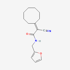 2-cyano-2-cyclooctylidene-N-(2-furylmethyl)acetamide