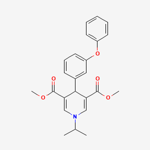 3,5-DIMETHYL 4-(3-PHENOXYPHENYL)-1-(PROPAN-2-YL)-1,4-DIHYDROPYRIDINE-3,5-DICARBOXYLATE