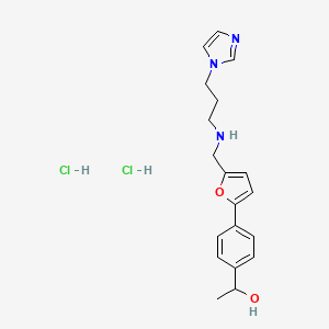 1-{4-[5-({[3-(1H-imidazol-1-yl)propyl]amino}methyl)-2-furyl]phenyl}ethanol dihydrochloride