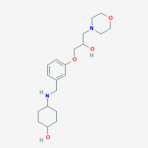 trans-4-({3-[2-hydroxy-3-(4-morpholinyl)propoxy]benzyl}amino)cyclohexanol