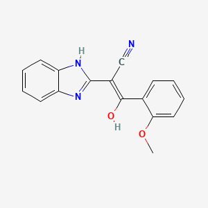 2-(1,3-dihydro-2H-benzimidazol-2-ylidene)-3-(2-methoxyphenyl)-3-oxopropanenitrile