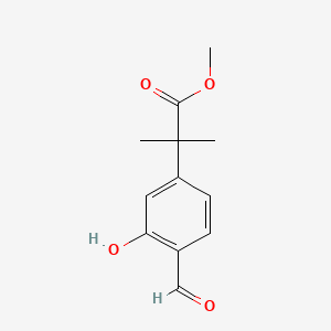 Methyl 2-(4-formyl-3-hydroxyphenyl)-2-methylpropanoate