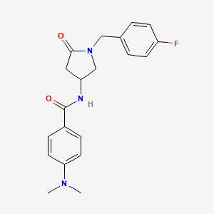 4-(dimethylamino)-N-[1-(4-fluorobenzyl)-5-oxo-3-pyrrolidinyl]benzamide