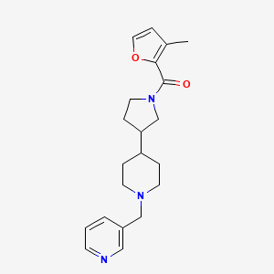 3-({4-[1-(3-methyl-2-furoyl)-3-pyrrolidinyl]-1-piperidinyl}methyl)pyridine