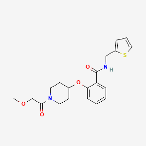 2-{[1-(methoxyacetyl)-4-piperidinyl]oxy}-N-(2-thienylmethyl)benzamide