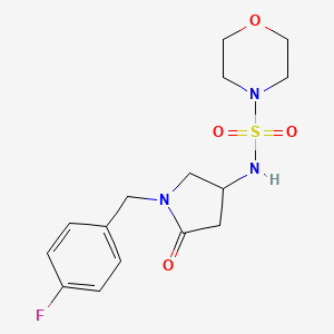 N-[1-(4-fluorobenzyl)-5-oxo-3-pyrrolidinyl]-4-morpholinesulfonamide